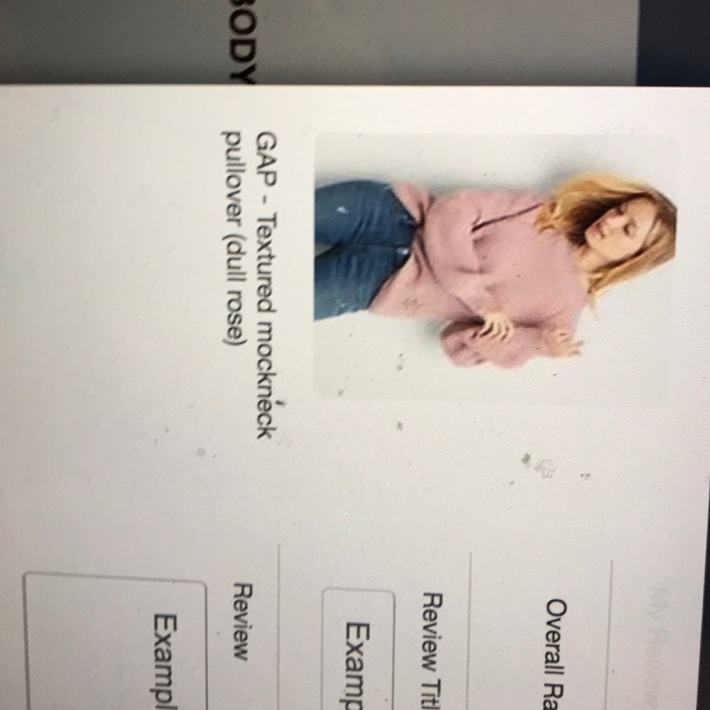 Gap sweater